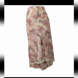 Fashion Bug Paisley Whimsical Midi Skirt XL Feminine Fairy #sk1